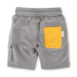 Kinder Bermuda mit Cargotasche, grau
