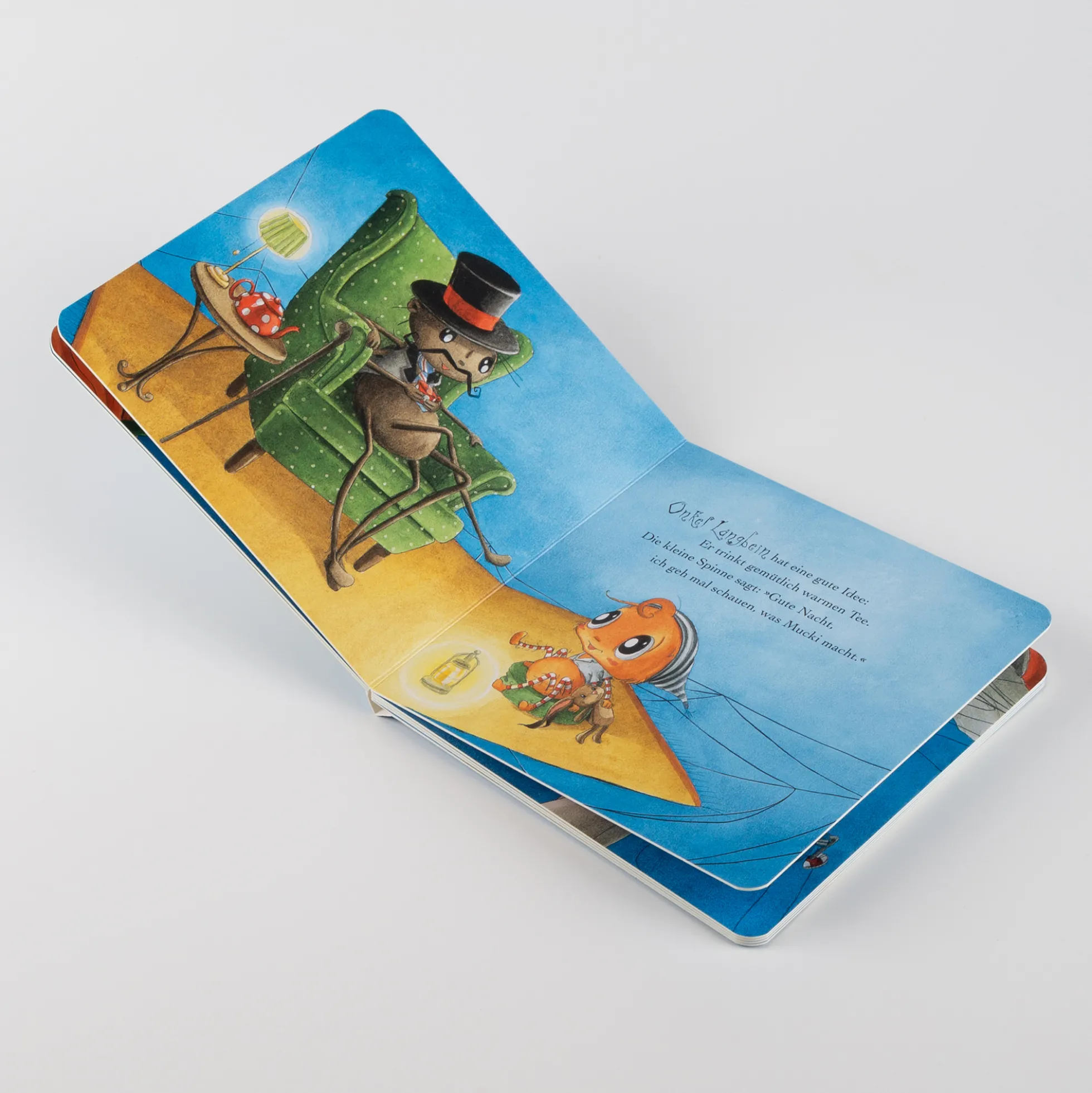 Kinderbuch Die kleine Spinne Widerlich sagt Gute Nacht - Pappbilderbuch
