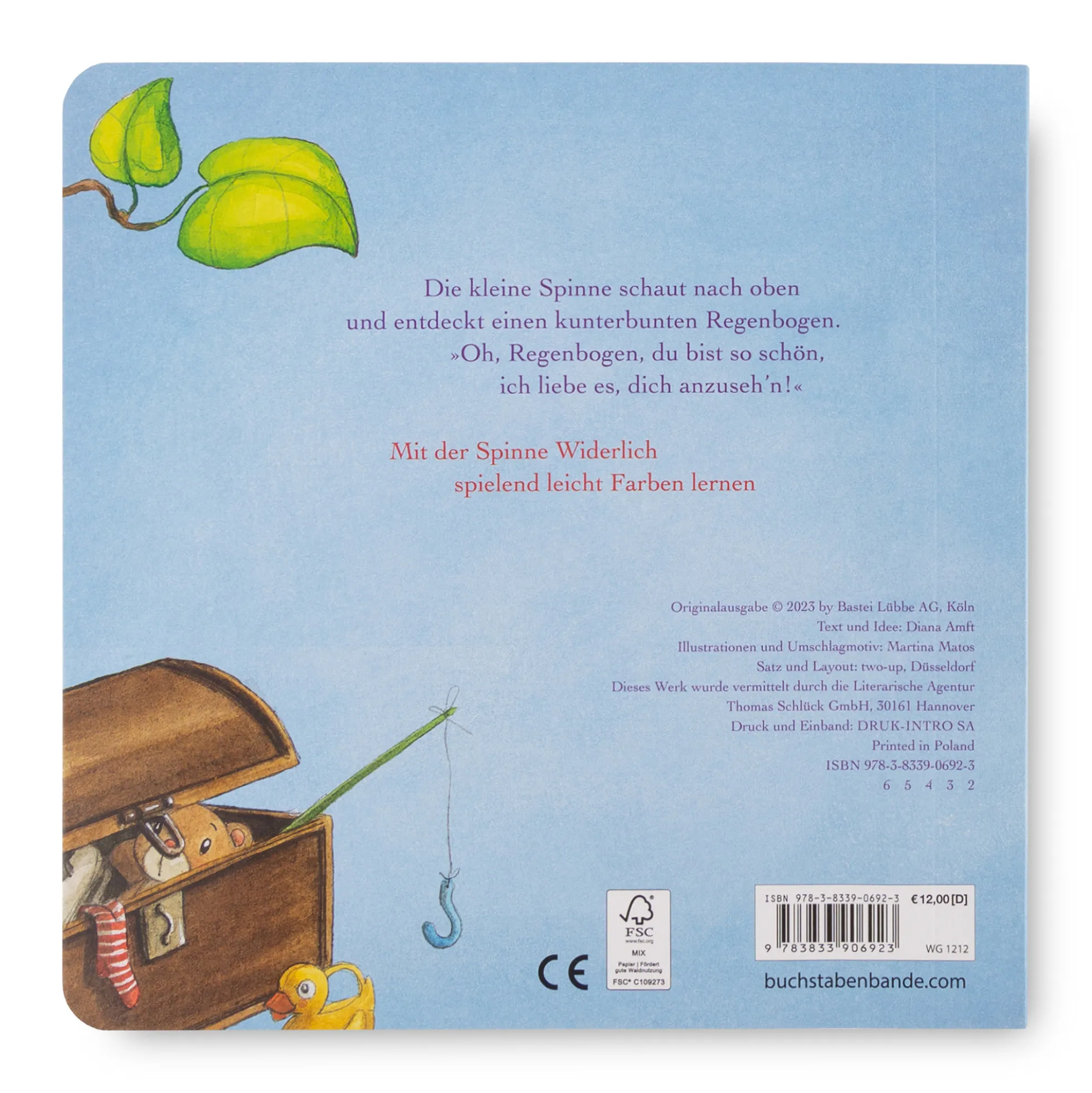 Kinderbuch Die kleine Spinne Widerlich und die Regenbogenfarben - Pappbilderbuch