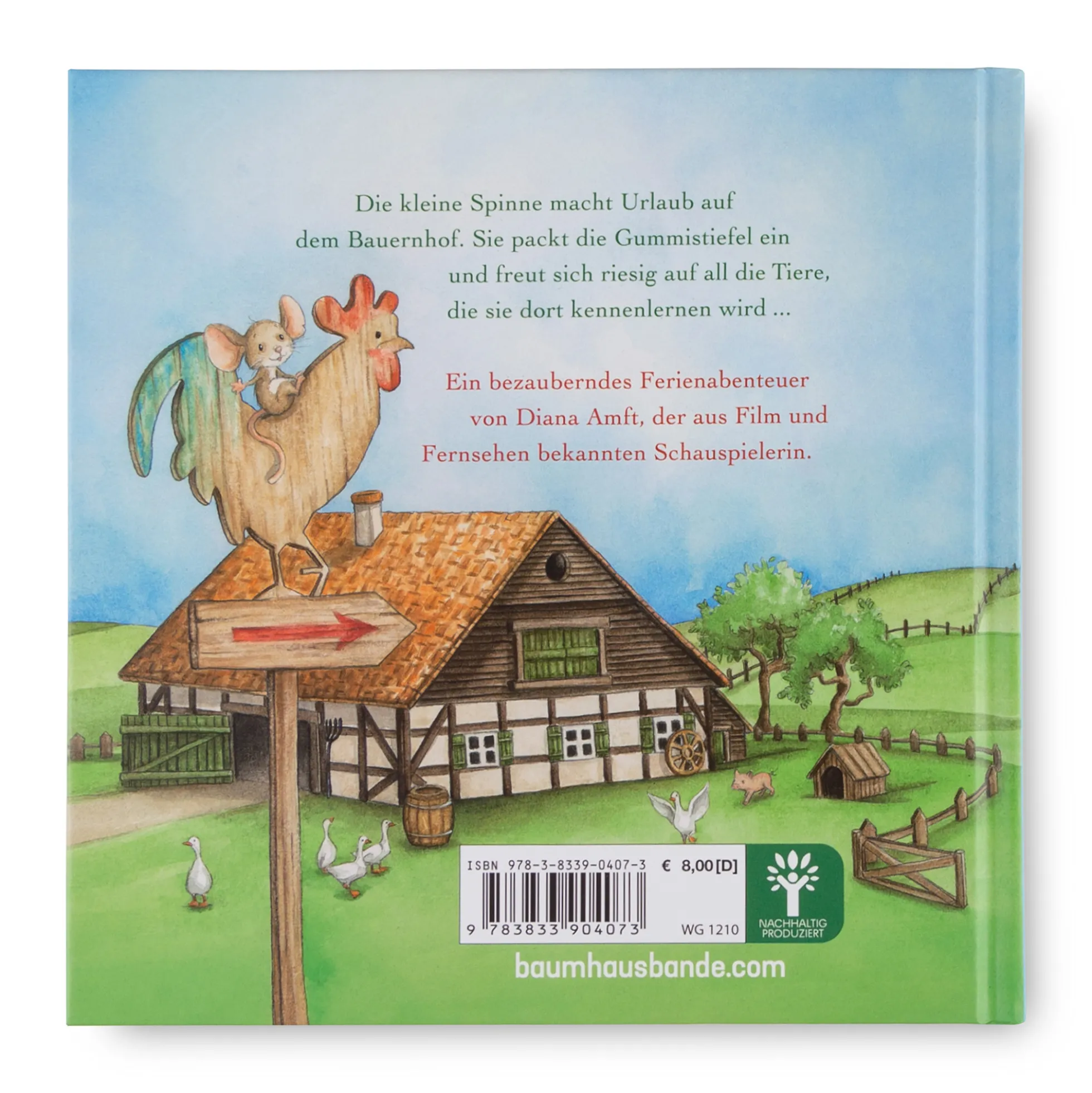 Kinderbuch Ferien auf dem Bauernhof - Die kleine Spinne Widerlich MIni-Ausgabe