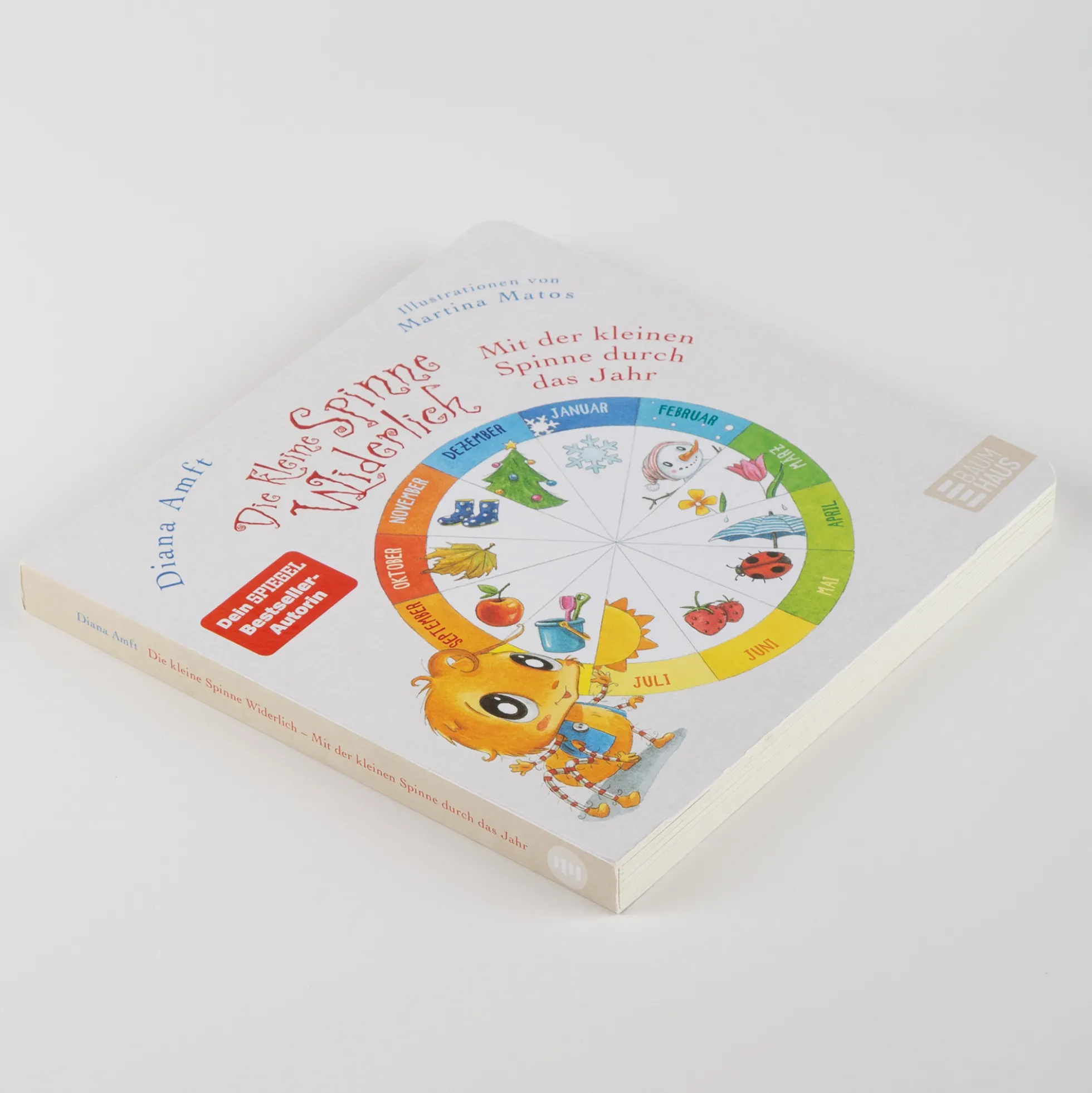 Kinderbuch Mit der kleinen Spinne Widerlich durch das Jahr - Pappbilderbuch