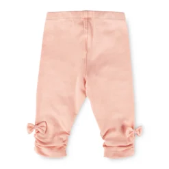 Kinder Capri-Leggings seitlich gerafft, rosa