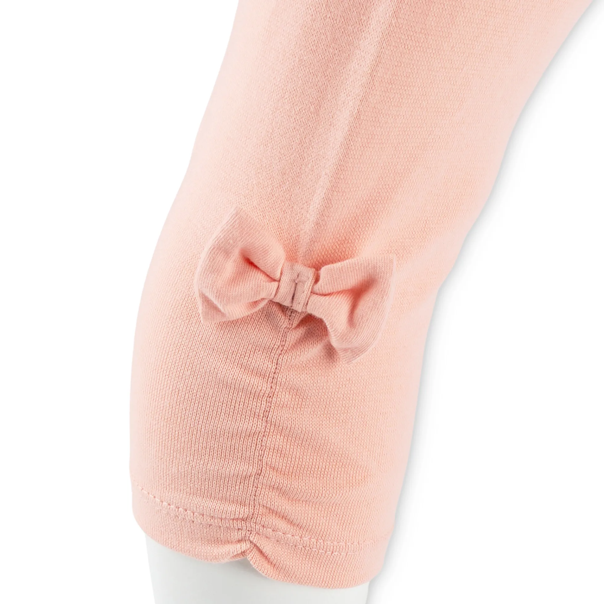 Kinder Capri-Leggings seitlich gerafft, rosa