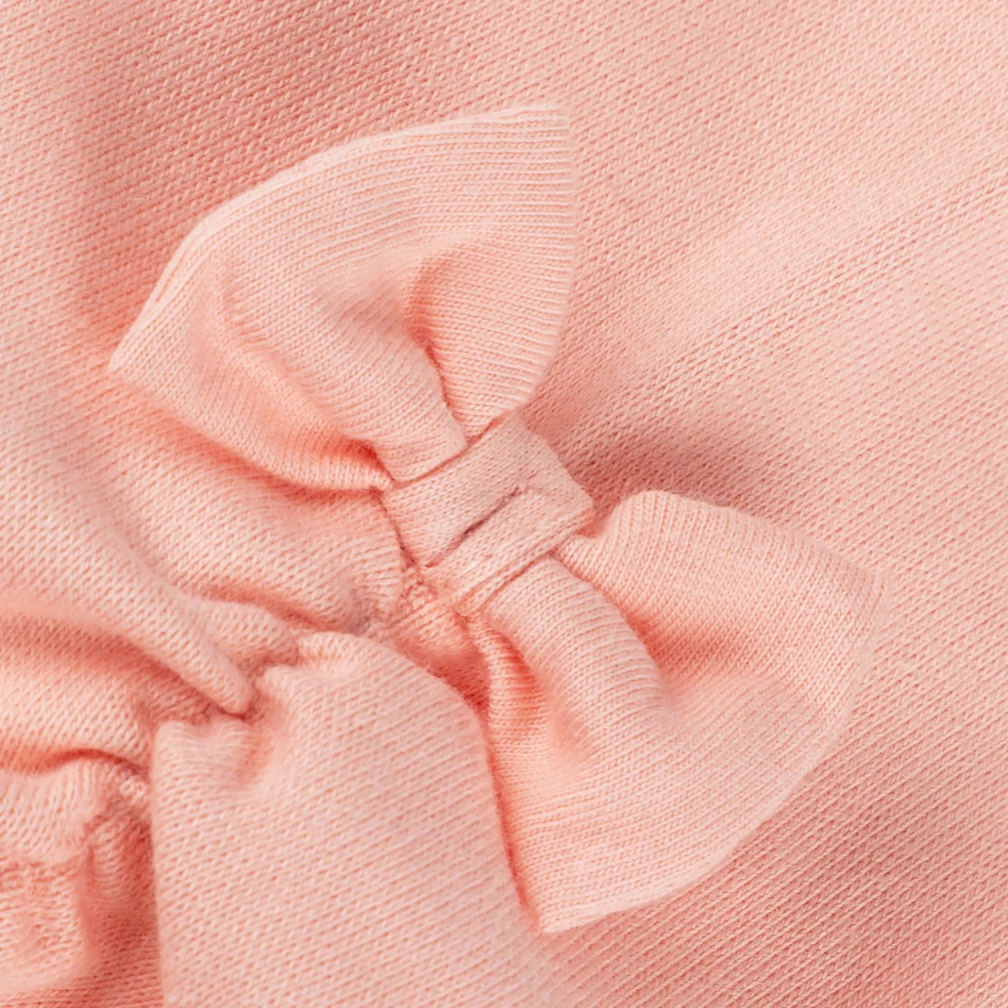Kinder Capri-Leggings seitlich gerafft, rosa