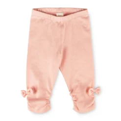 Kinder Capri-Leggings seitlich gerafft, rosa