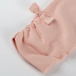 Kinder Capri Leggings seitlich gerafft, rosa
