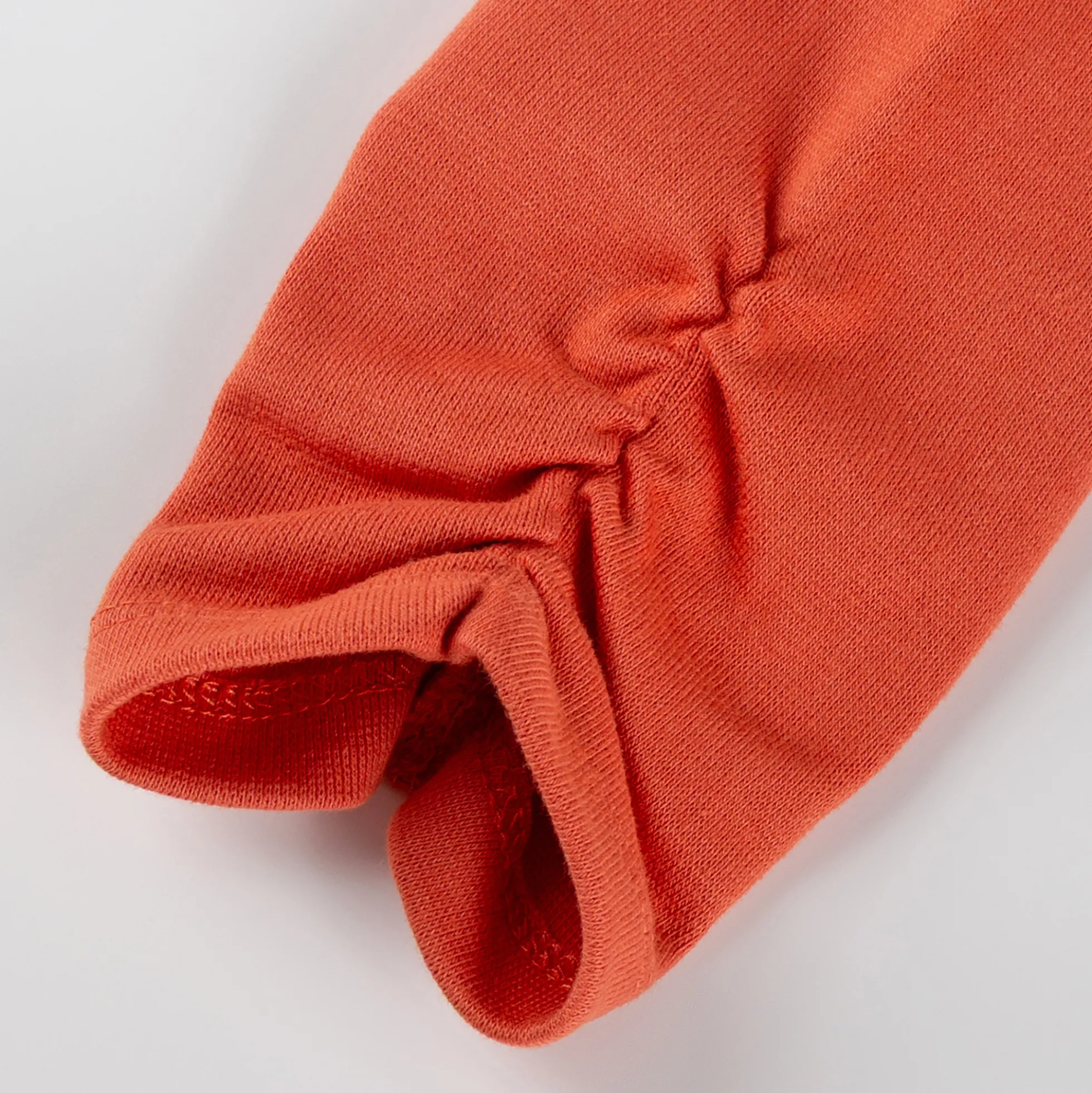 Kinder Capri Leggings seitlich gerafft, orange