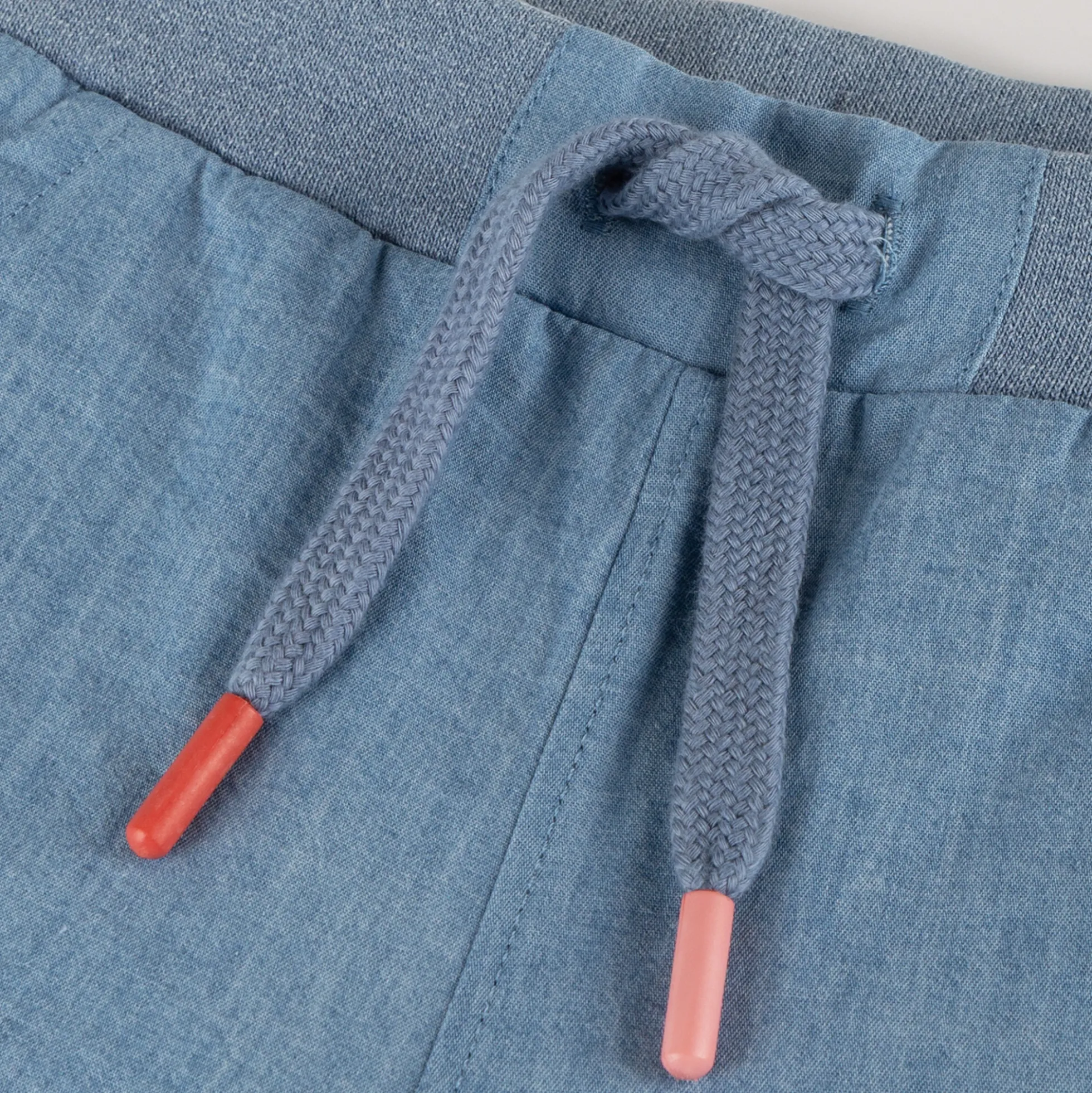 Kinder Chambray Shorts Savanne, hellblau