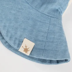 Kinder Chambray Sonnenhut, hellblau