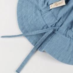 Kinder Chambray Sonnenhut, hellblau