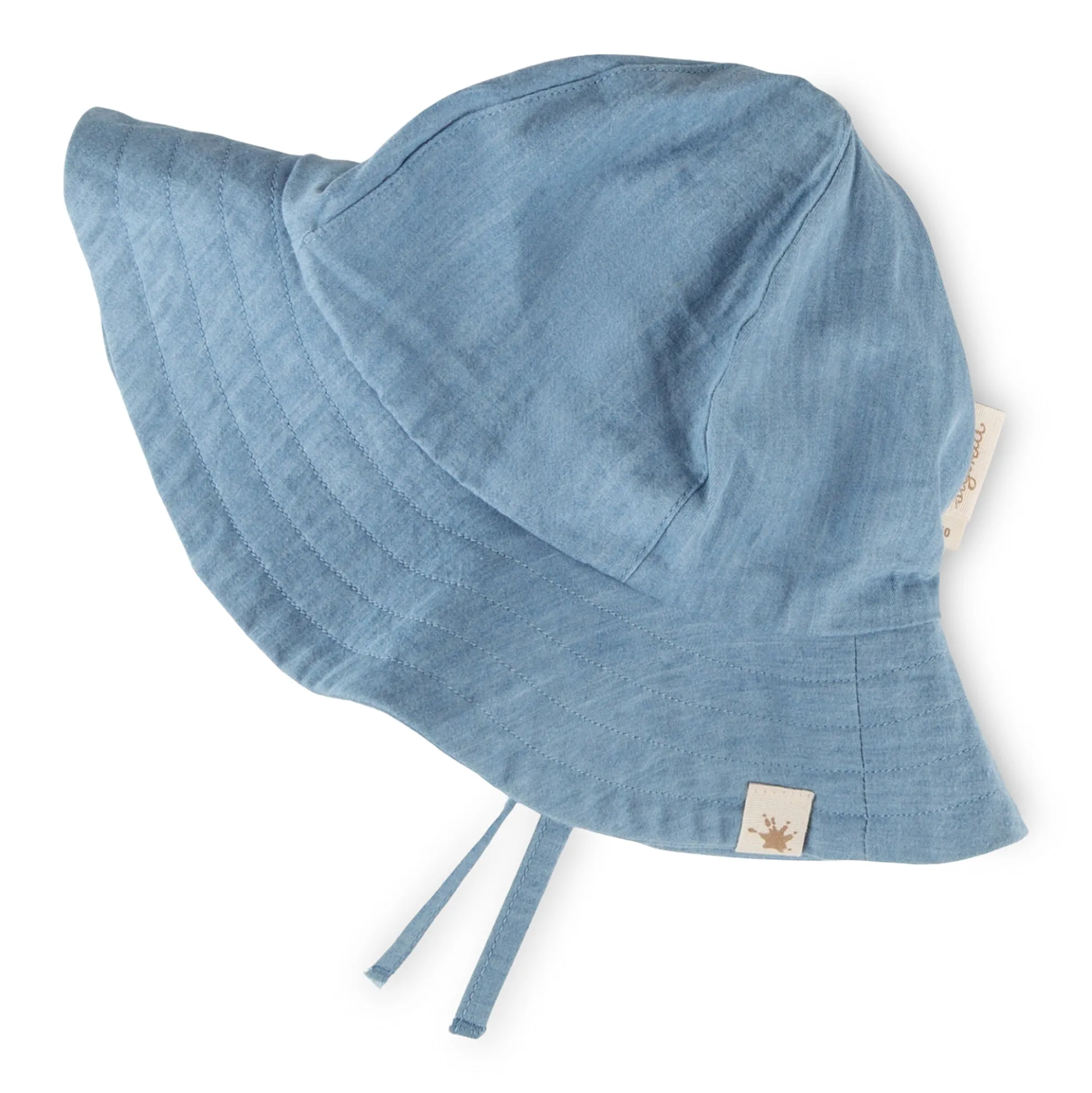 Kinder Chambray Sonnenhut, hellblau