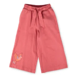 Kinder Culotte mit Vogel Motiv, rosarot