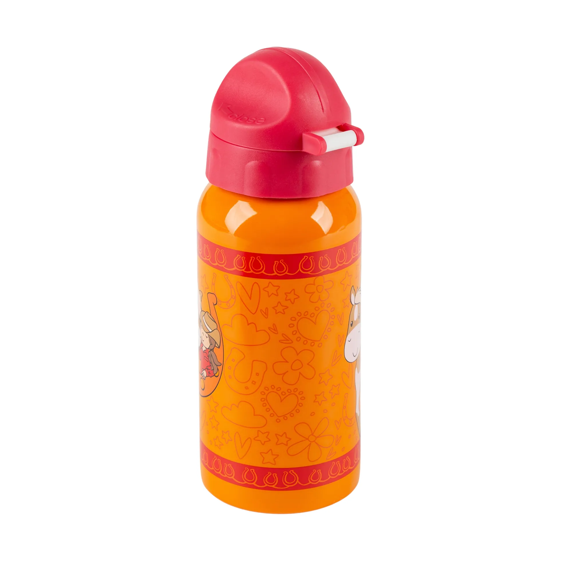 Kinder Edelstahl-Trinkflasche Pferdefreundin Gina Galopp