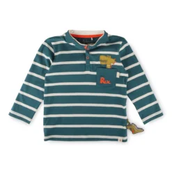 Kinder Henleyshirt mit Brusttasche, Dino Fun