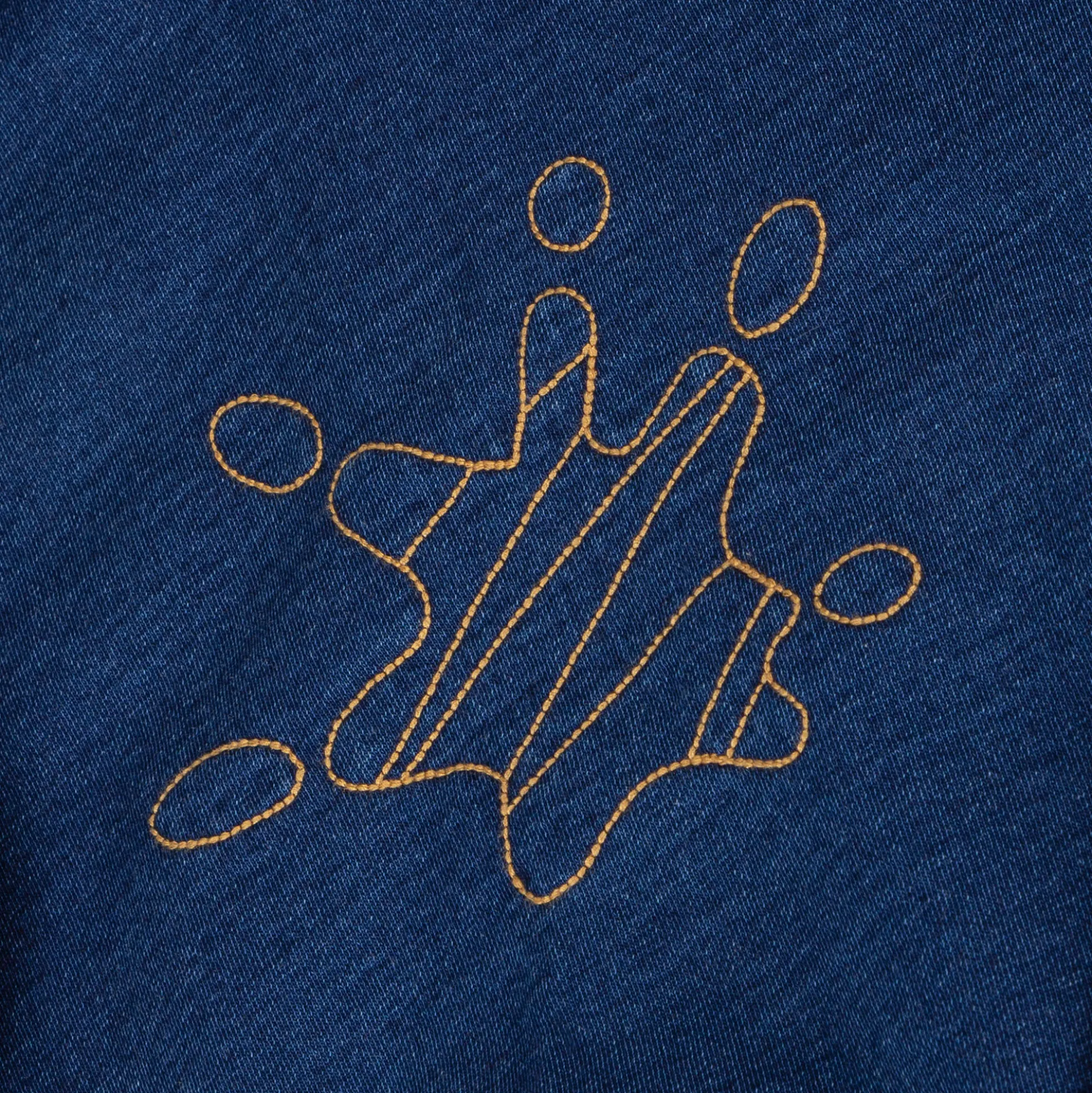 Kinder Kapuzen Sweatjacke Denim Optik Klecks, dunkelblau
