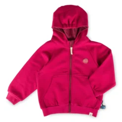 Kinder Kapuzen Sweatjacke Herz, pink