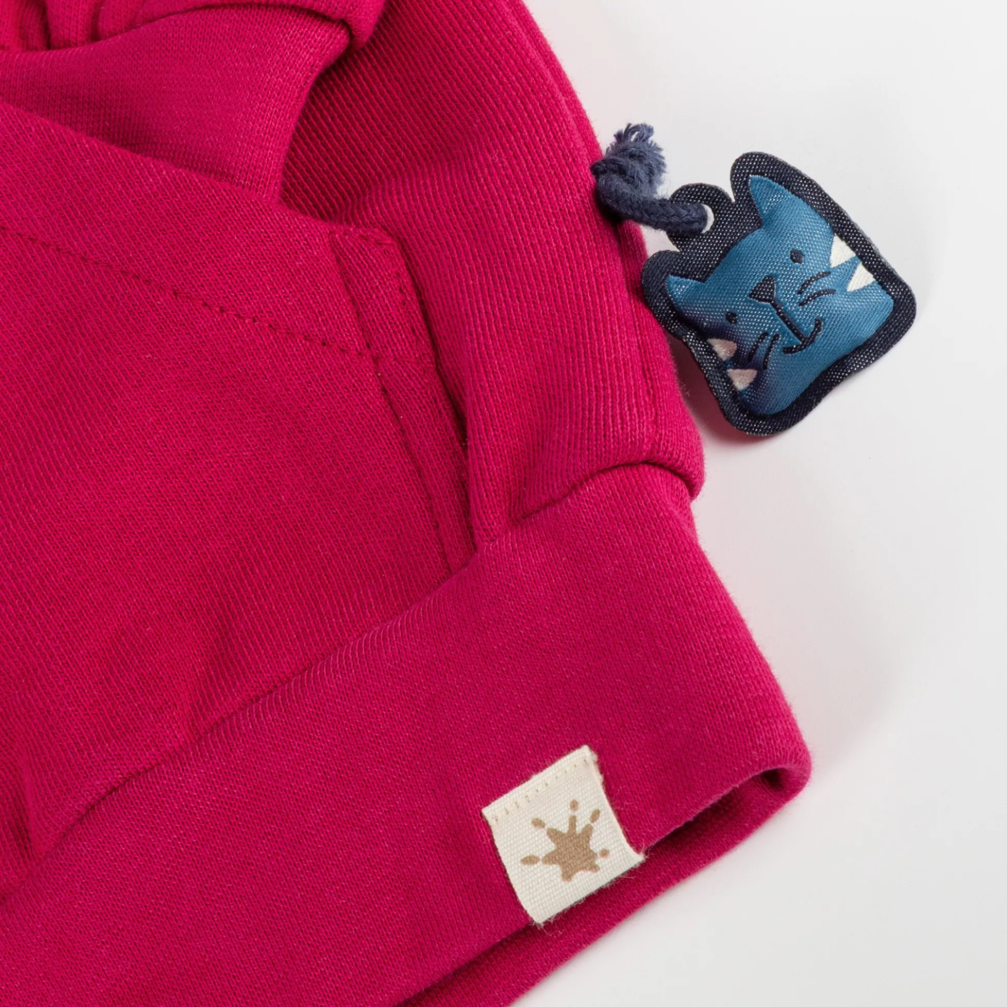 Kinder Kapuzen Sweatjacke Herz, pink