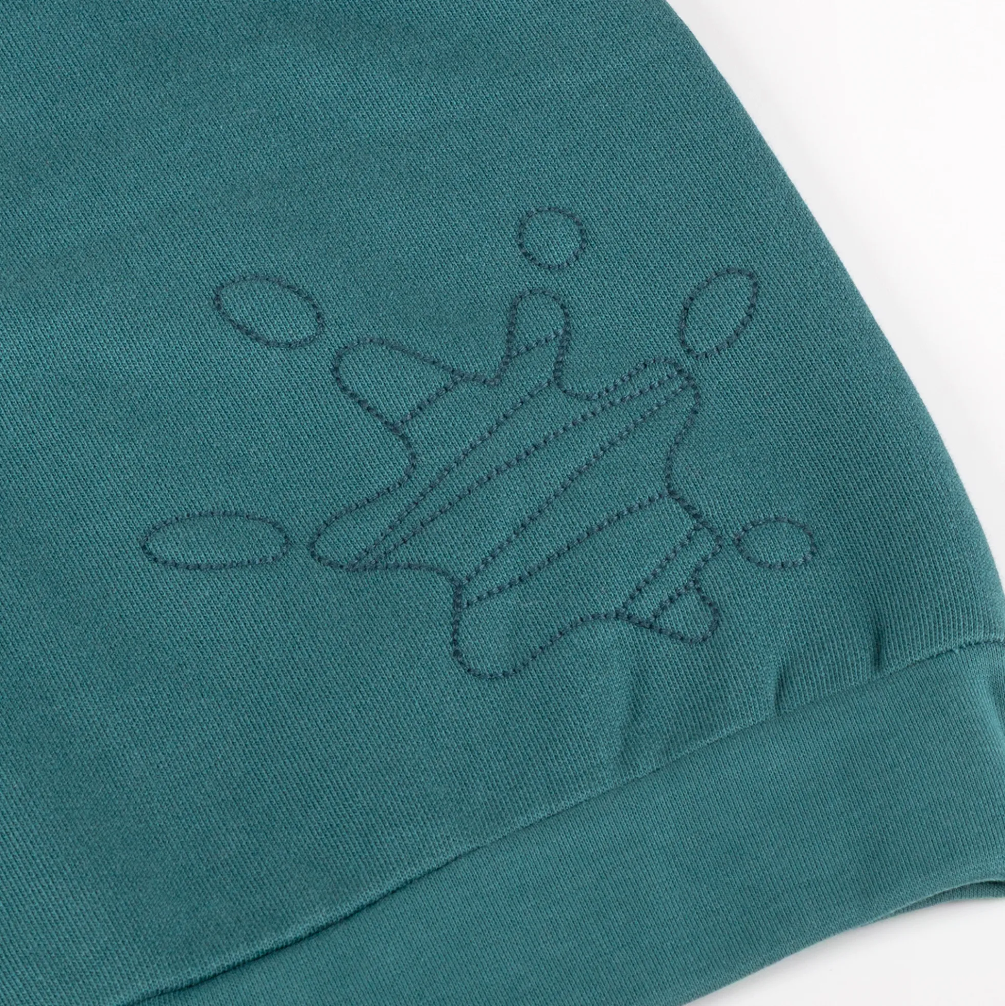 Kinder Kapuzen Sweatjacke Klecks, petrolblau