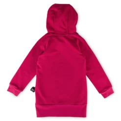 Kinder Kapuzen Sweatkleid Pferd, pink