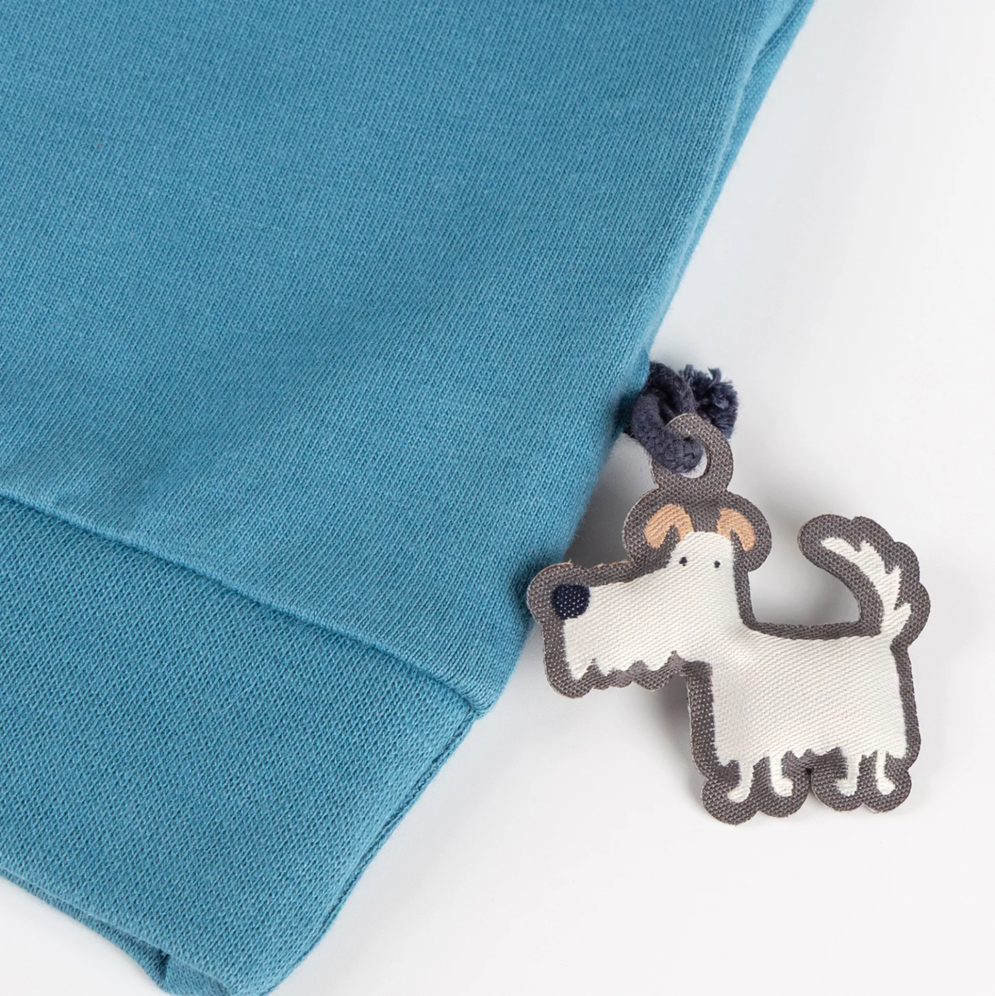 Kinder Langarmshirt Bär, blau