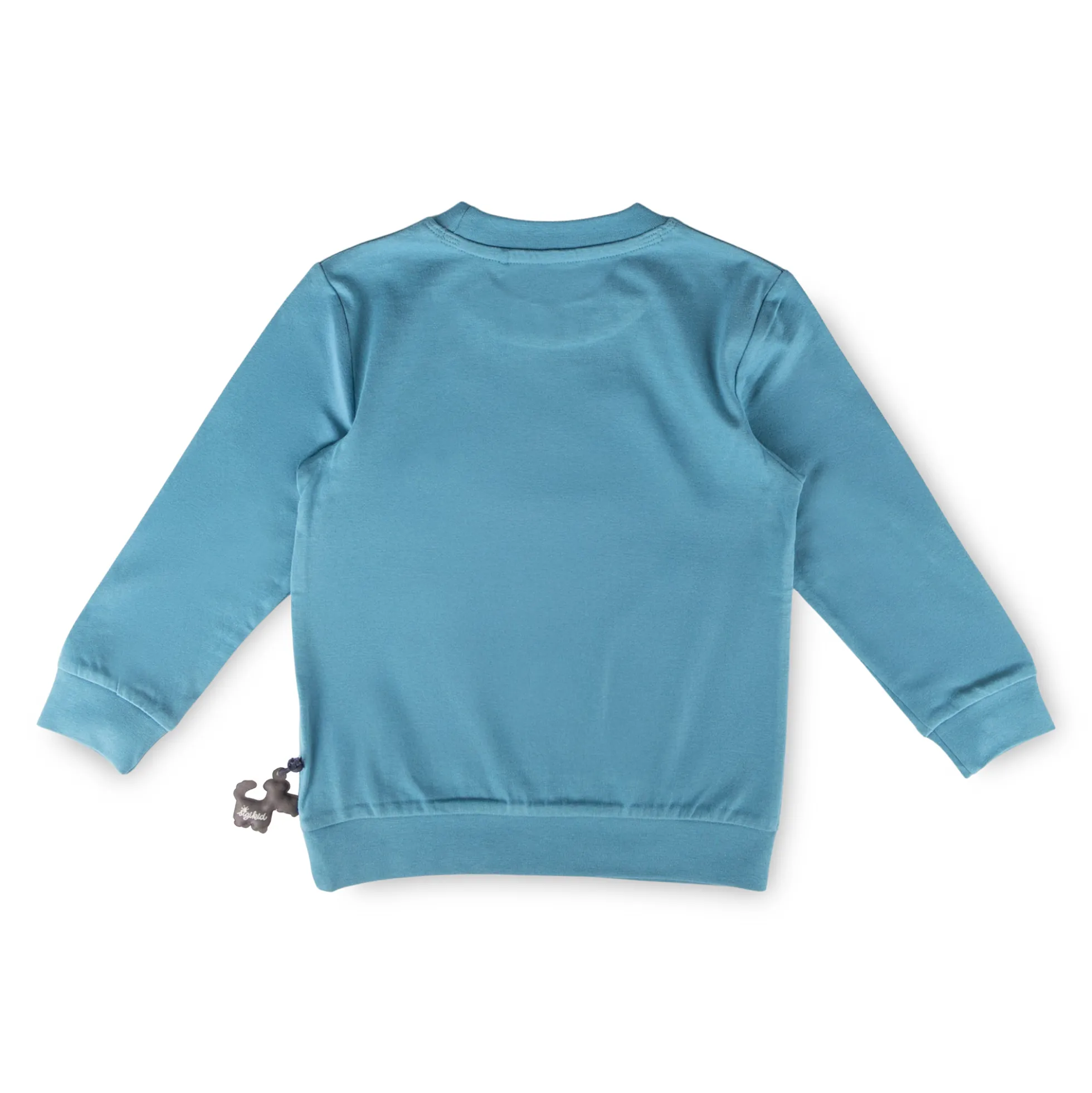 Kinder Langarmshirt Bär, blau