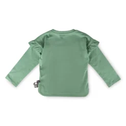 Kinder Langarmshirt Katze, grün