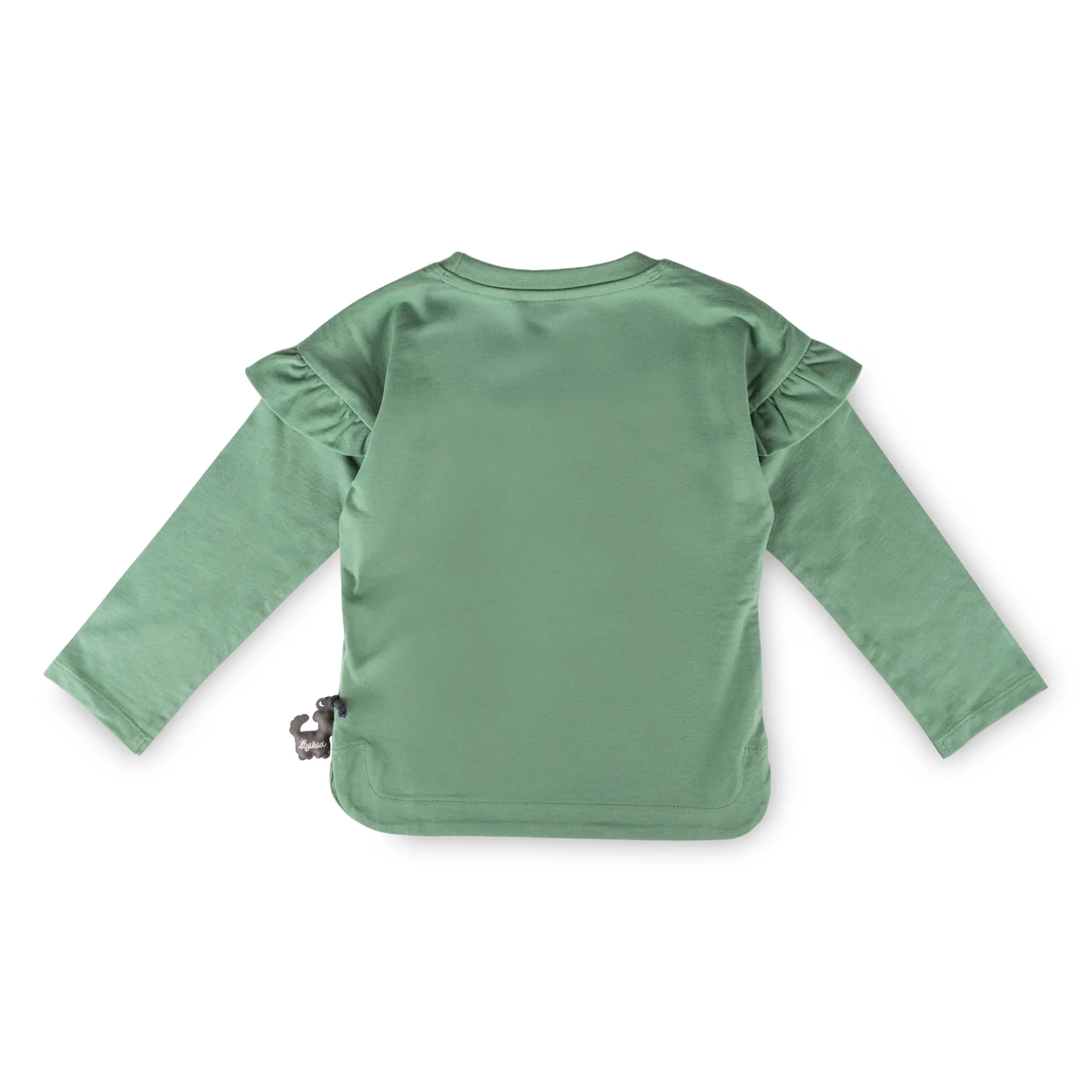 Kinder Langarmshirt Katze, grün
