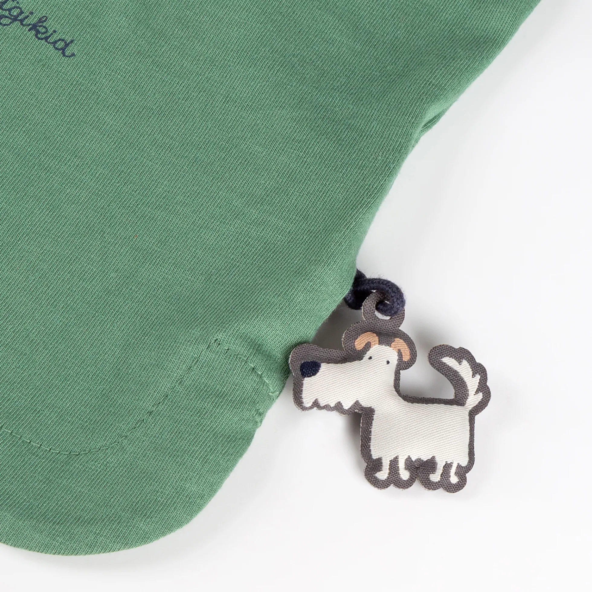 Kinder Langarmshirt Katze, grün