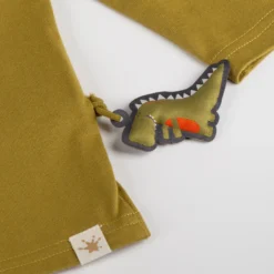 Kinder Langarmshirt khaki, Dino Fun