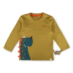 Kinder Langarmshirt khaki, Dino Fun