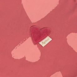 Kinder Langarmshirt mit Herzchen Print, rosarot
