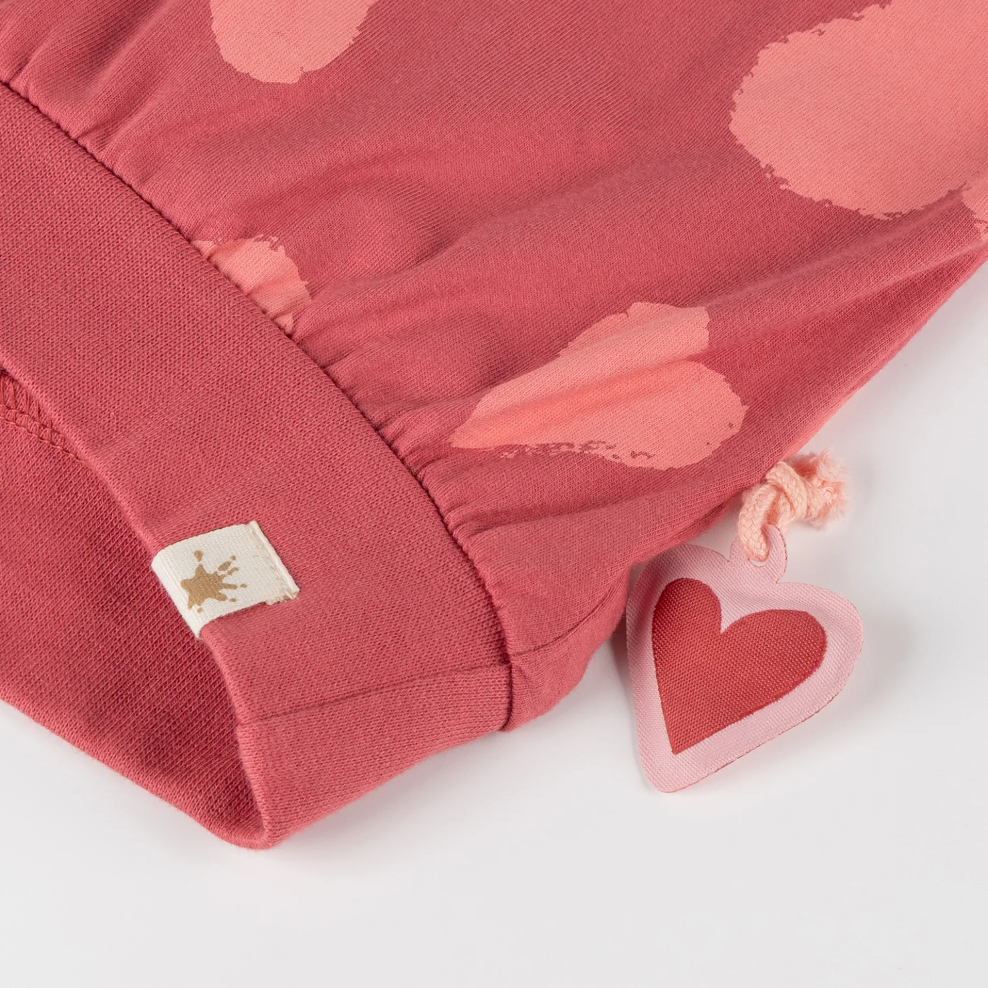 Kinder Langarmshirt mit Herzchen Print, rosarot