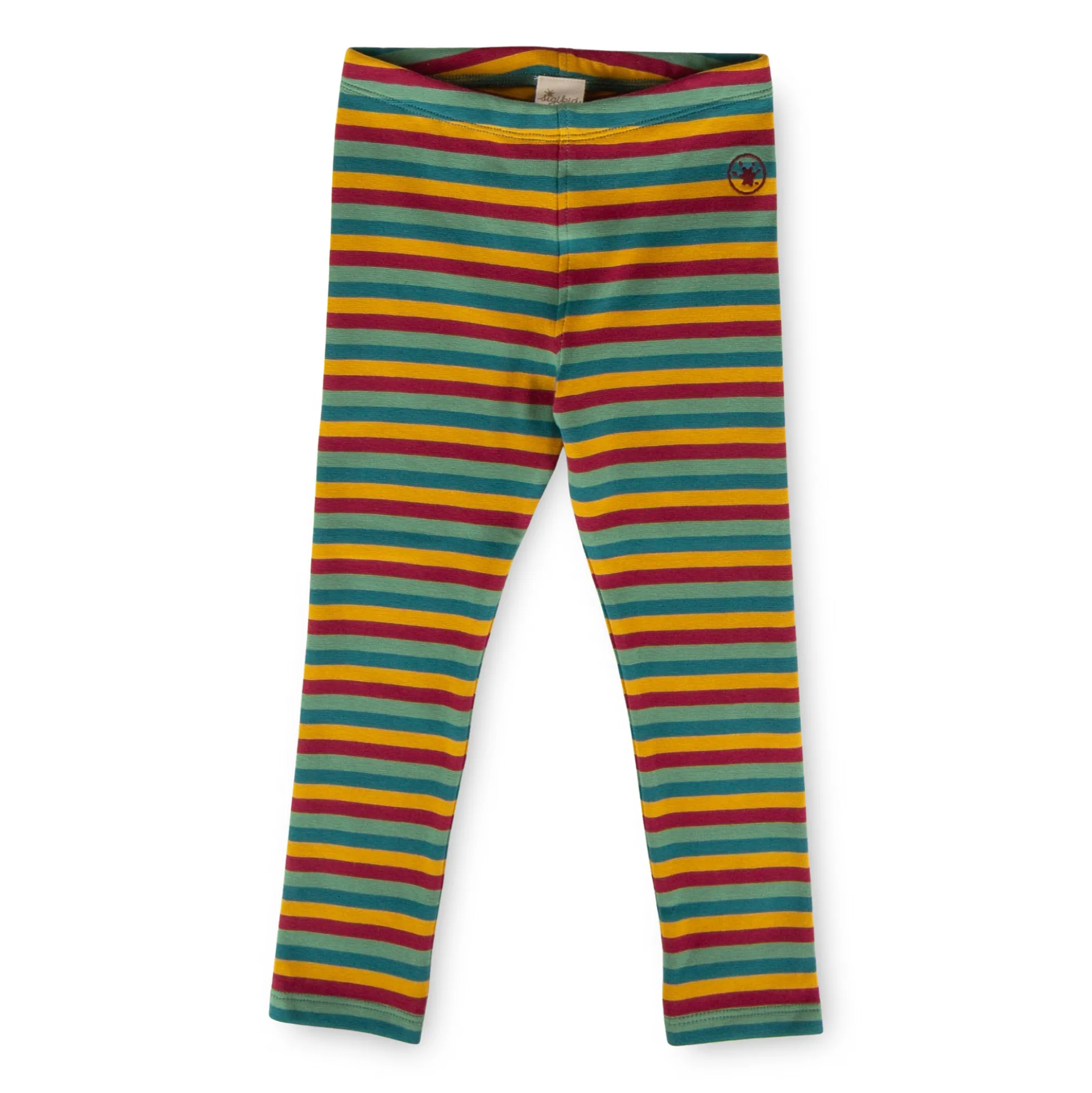 Kinder Leggings, bunt geringelt