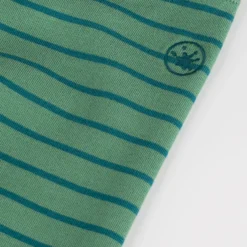 Kinder Leggings, grün geringelt