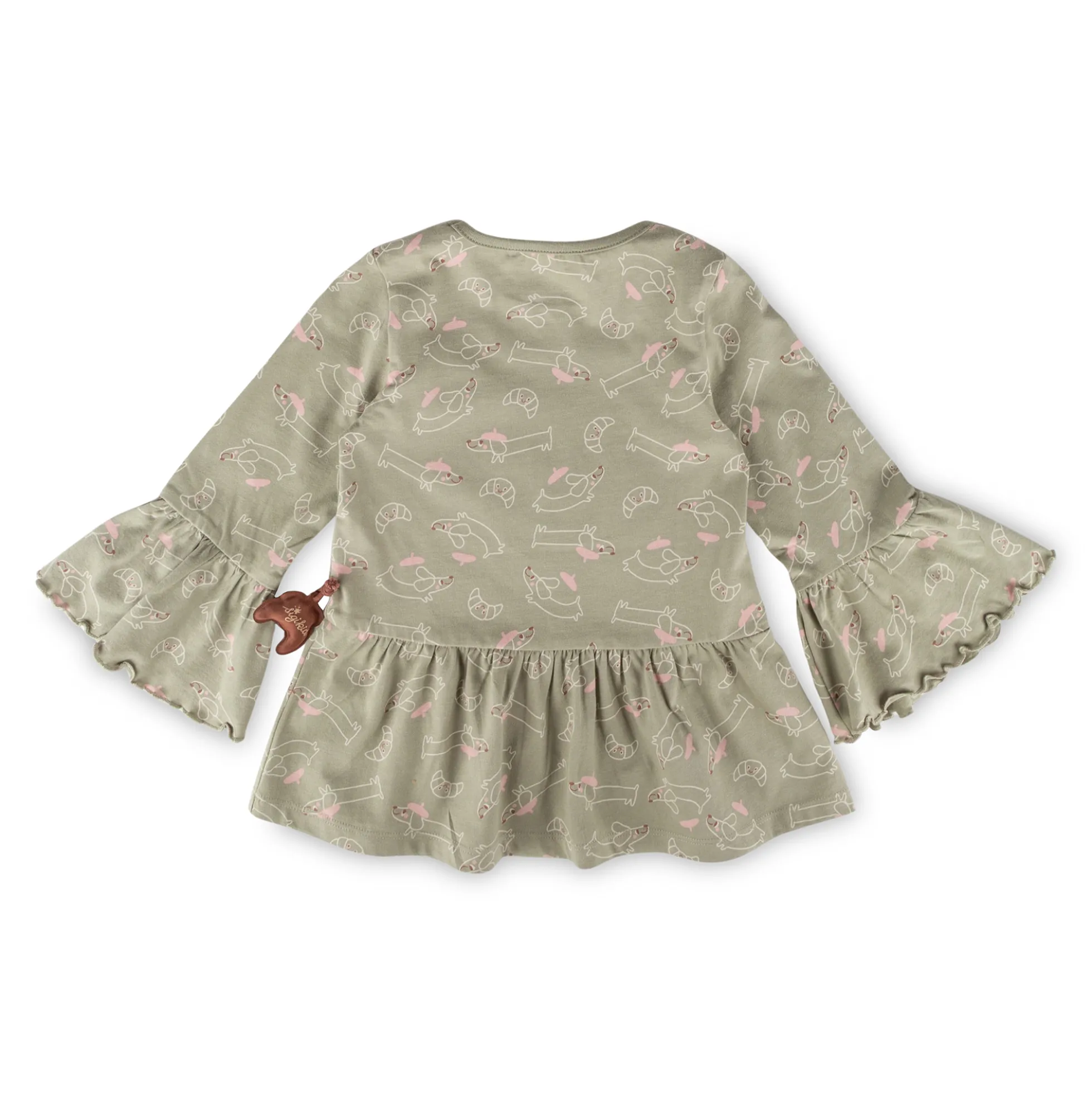 Kinder Longshirt Tunika mit Volants, Petit Croissant