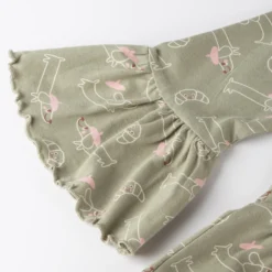 Kinder Longshirt Tunika mit Volants, Petit Croissant
