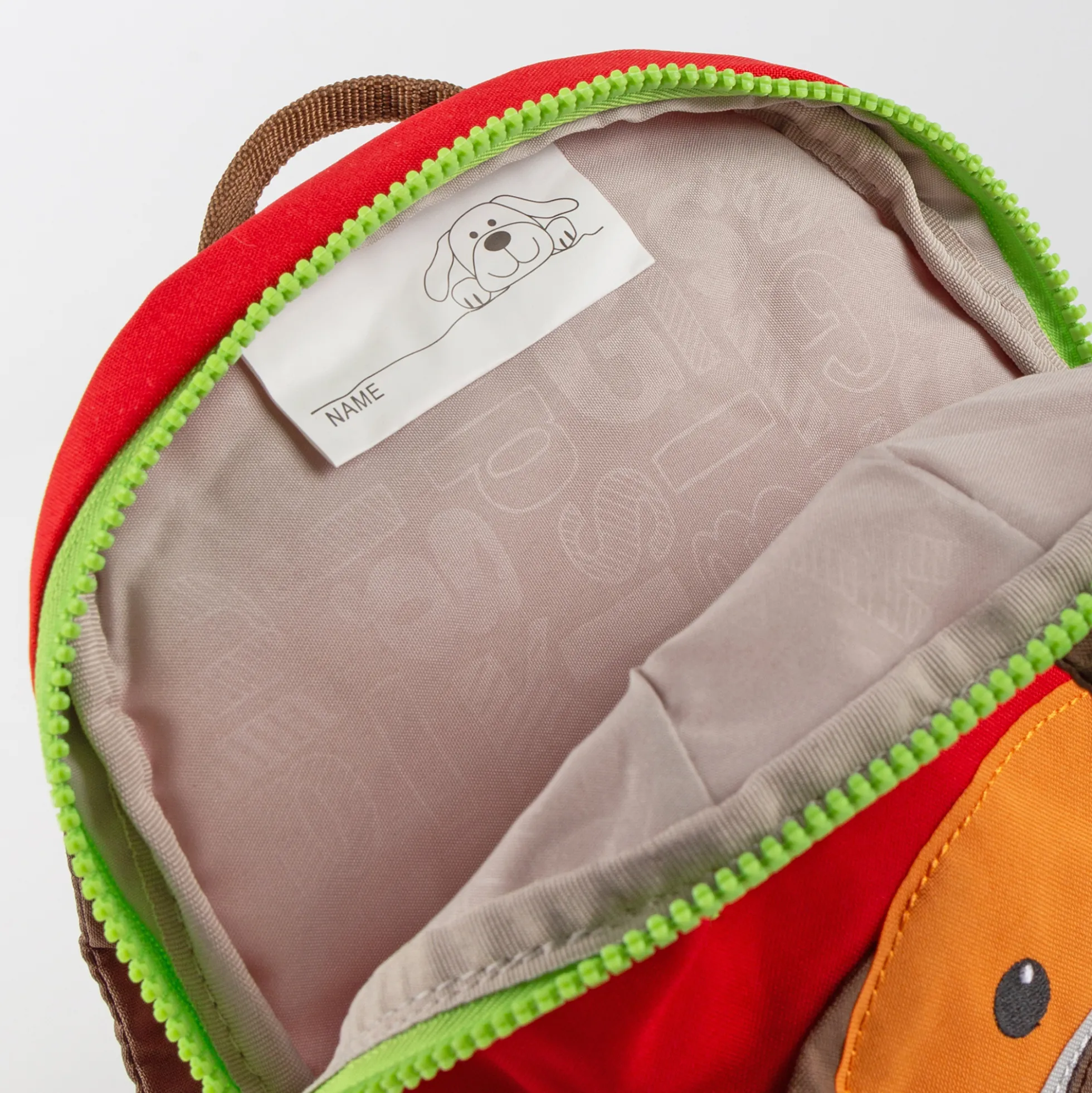 Kinder Namensrucksack Hund