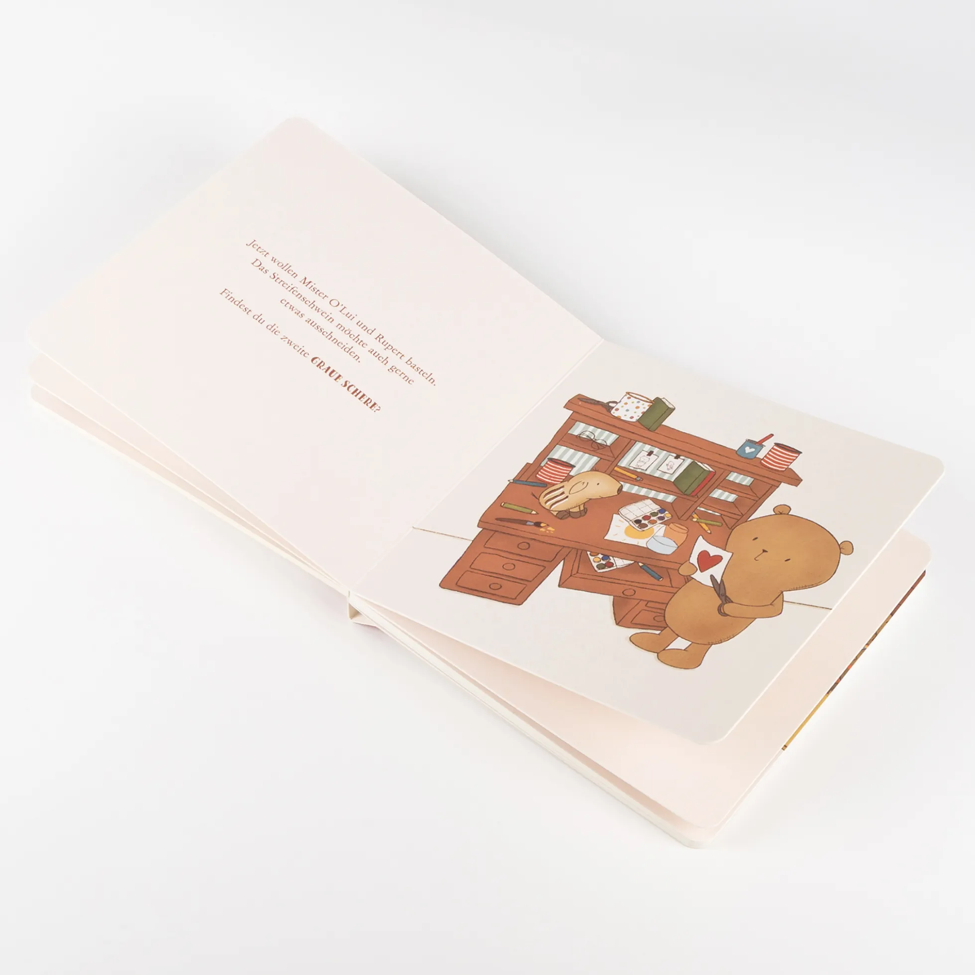 Kinder Pappbilderbuch Mister O'Lui sucht und findet