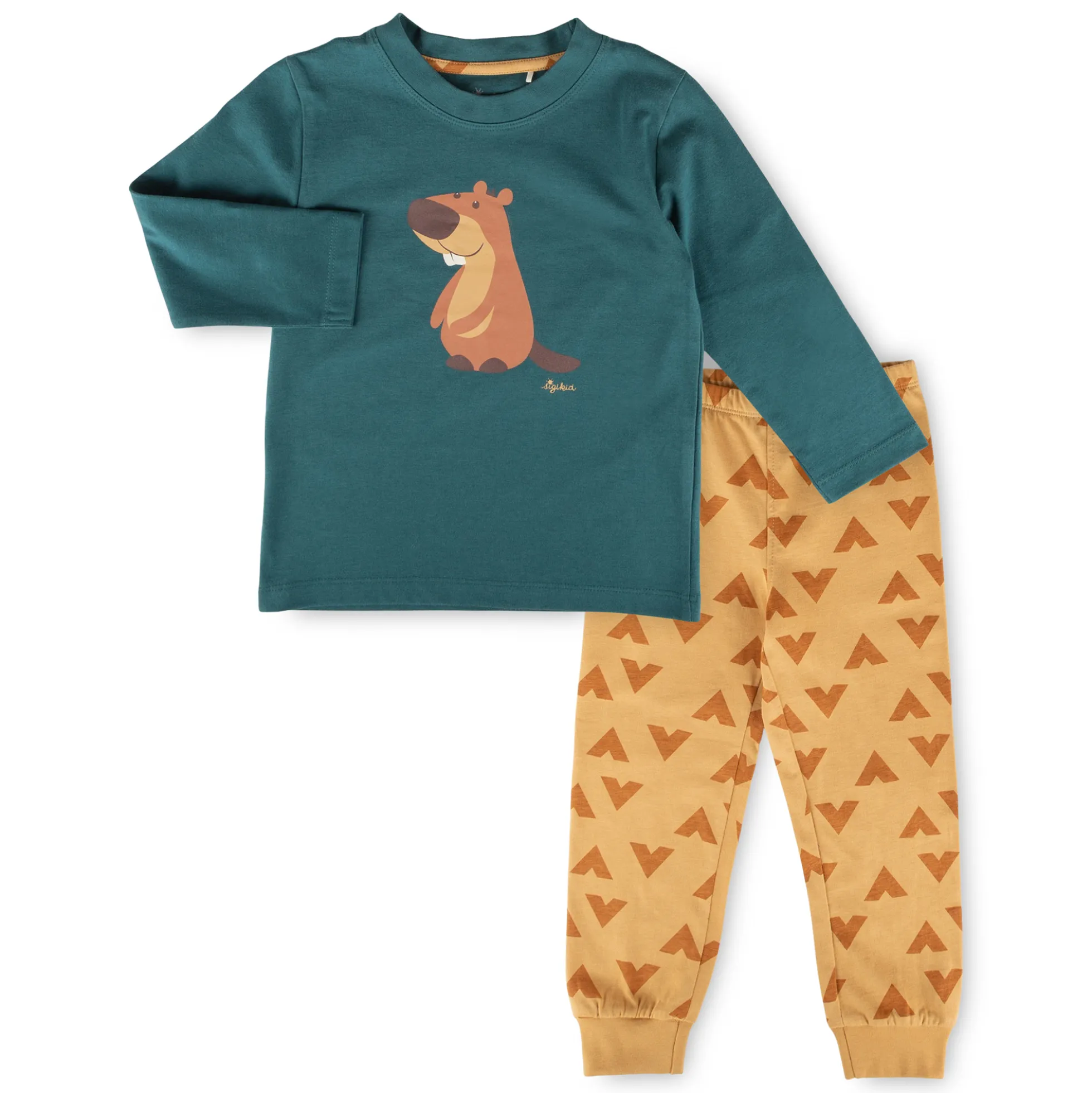 Kinder Pyjama Biber, lang