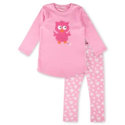 Kinder Pyjama Eule, pink