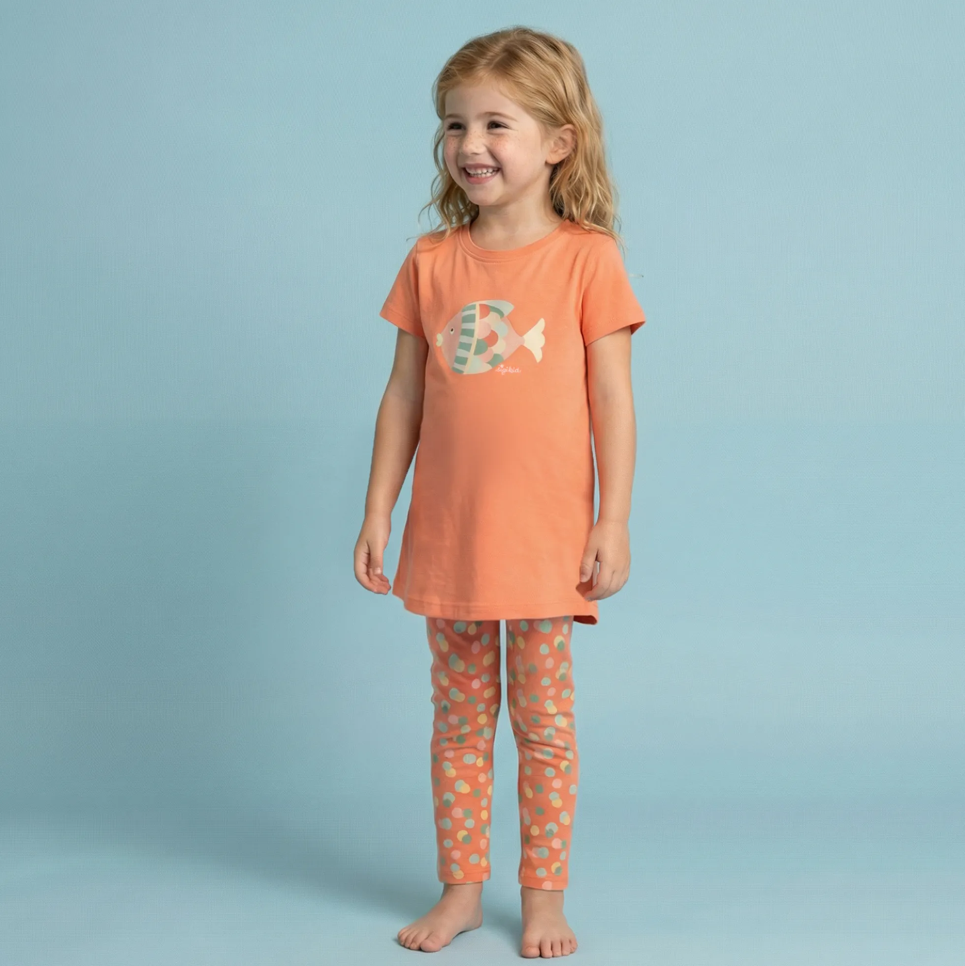 Kinder Pyjama Fisch, rosa
