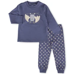 Kinder Pyjama Fledermaus, lang