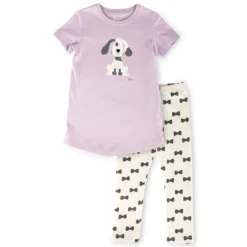 Kinder Pyjama Hund, lila
