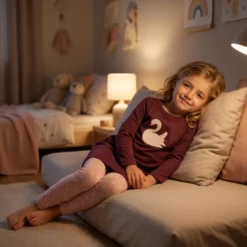 Kinder Pyjama lang, Schwan