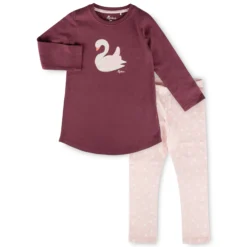 Kinder Pyjama lang, Schwan