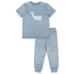 Kinder Pyjama Wal, hellblau