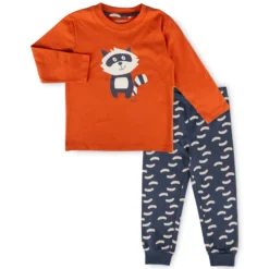 Kinder Pyjama Waschbär, lang