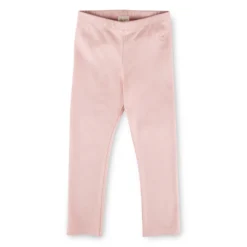 Kinder Rippstrick Leggings, rosa, Petit Croissant