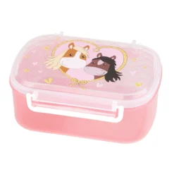 Kinder Set 400ml Edelstahl Trinkflasche und Brotbox,Pony Love