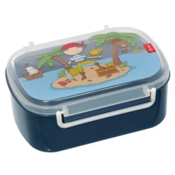Kinder Set 400ml Edelstahl Trinkflasche und Brotbox, Sammy Samoa